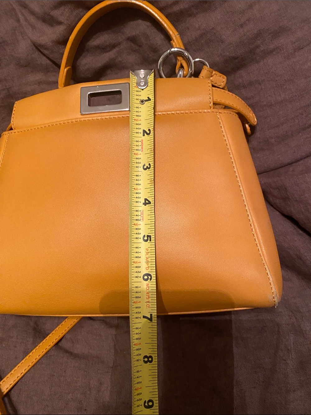 Fendi peekaboo bag Nappa soft Leather. Comes with Certified authentication. - Picture 15 of 16